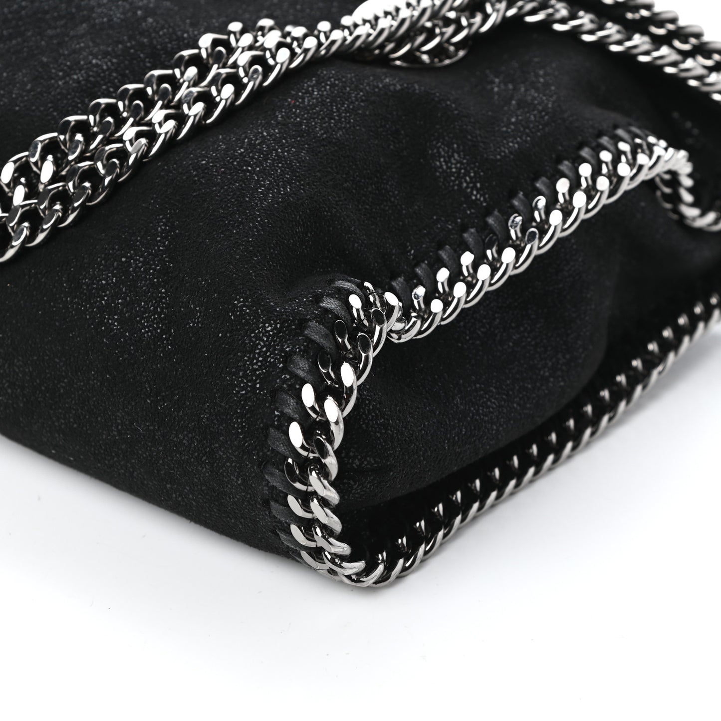 Shaggy Deer Falabella Fold Over Tote Black