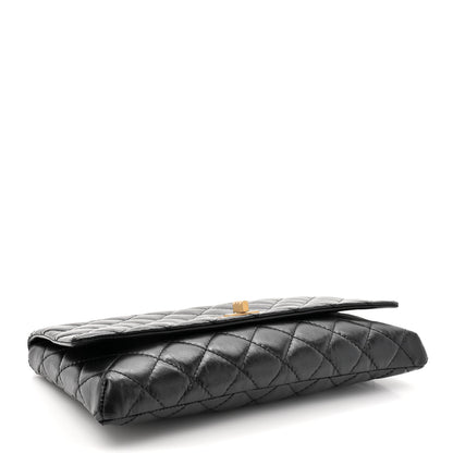 Chanel Aged Calfskin Quilted Reissue 2.55 Clutch Black 4 of 8