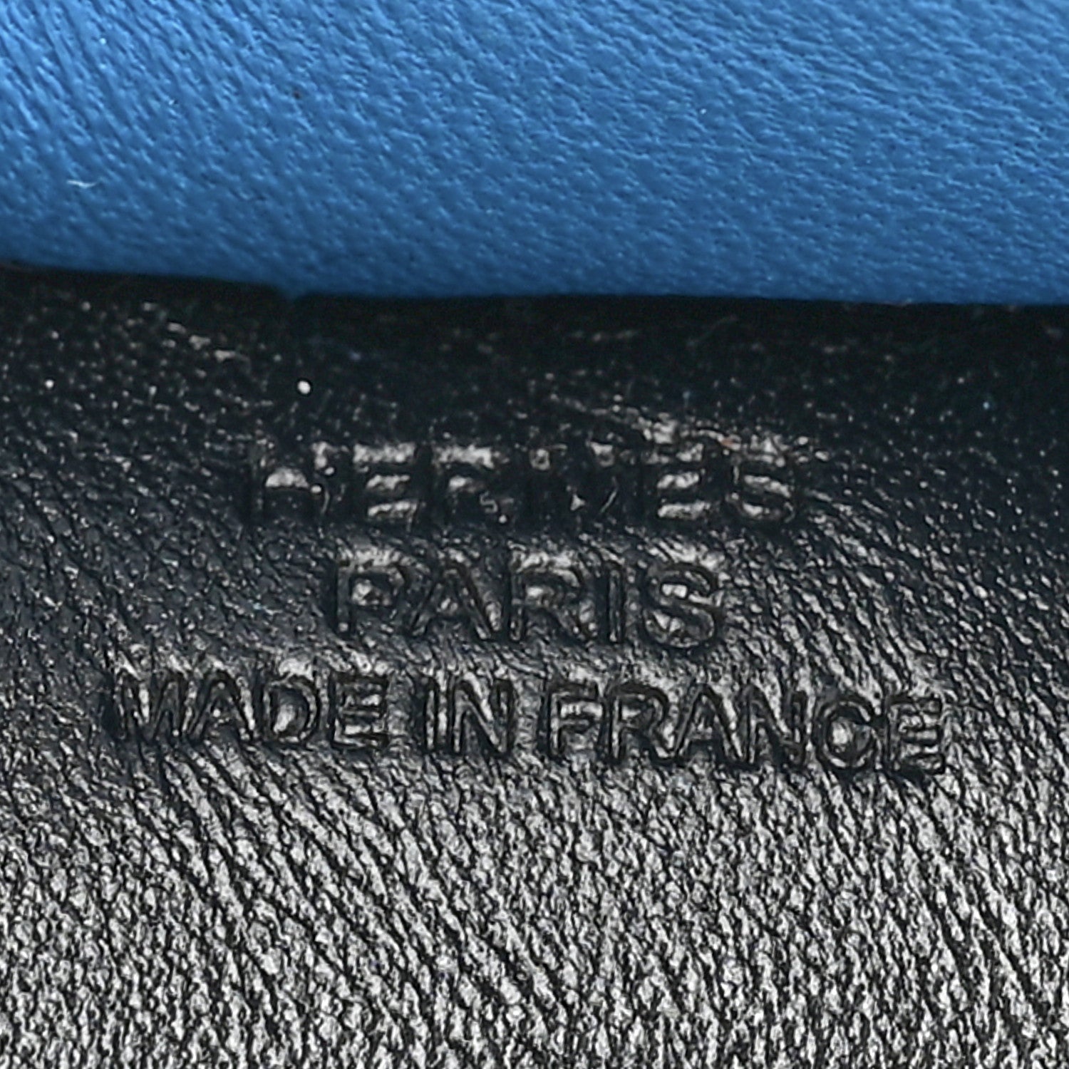 Hermes Milo Lambskin Grigri Rodeo Horse Bag Charm GM Black Gold Bleu Zanzibar 4 of 4