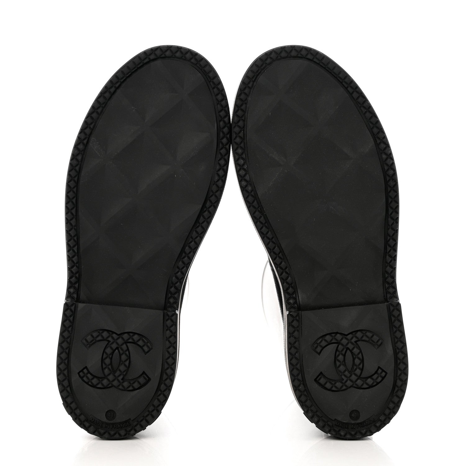 Chanel Caoutchouk CC High Boots 41 Black 6 of 8