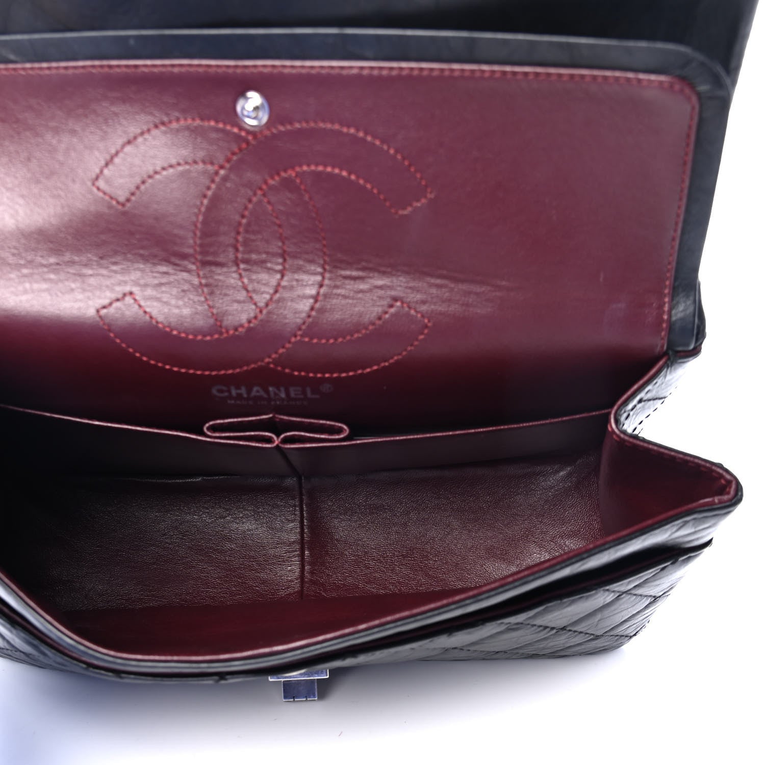 Chanel Aged Calfskin Quilted 2.55 Reissue 226 Flap Black 4 of 4