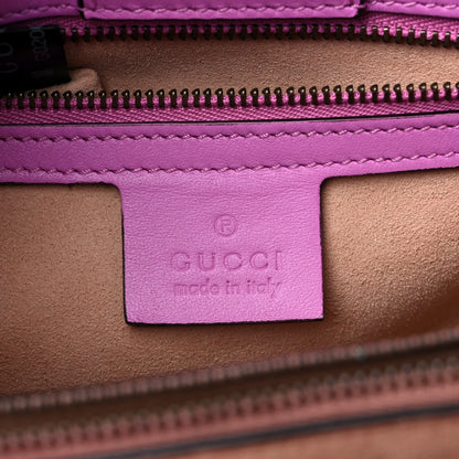 Gucci Calfskin Matelasse Small GG Marmont Tote Candy Mousse 6 of 19
