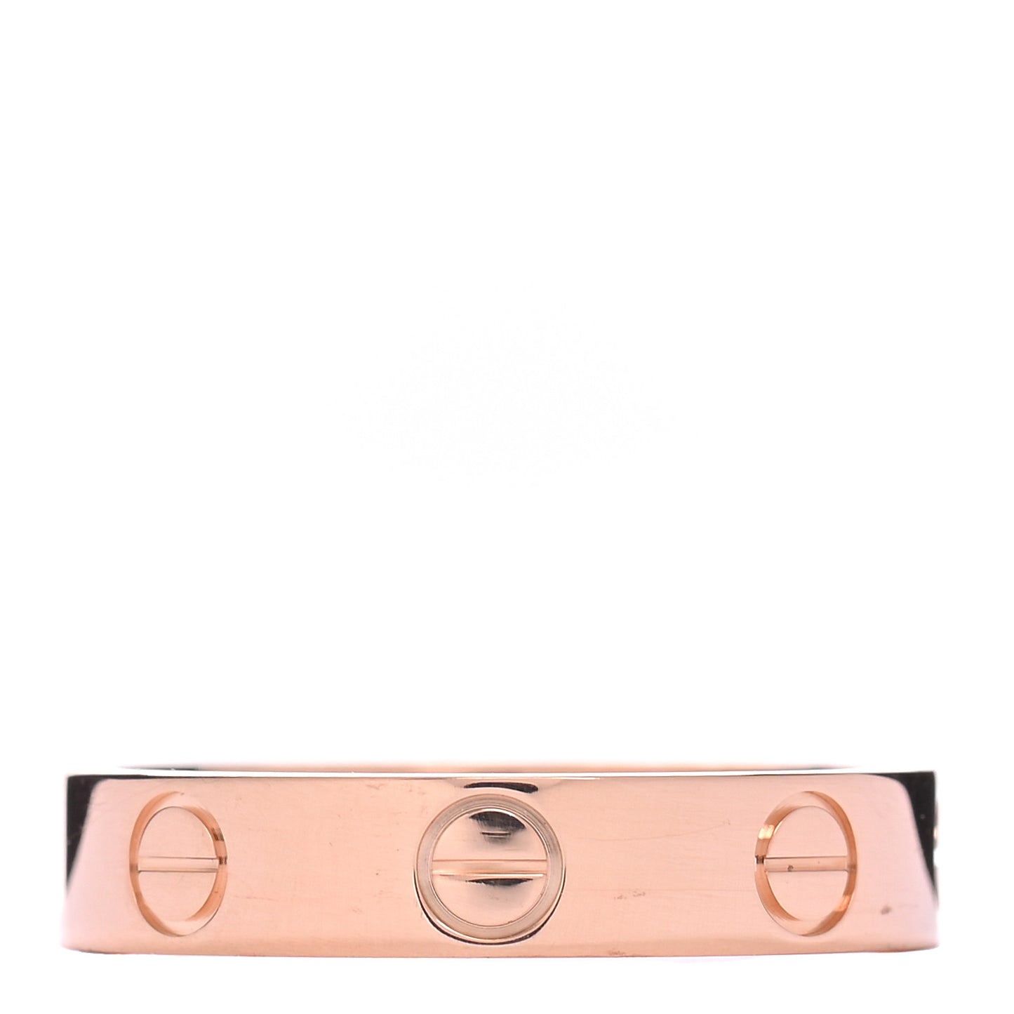18K Pink Gold 3.5mm LOVE Wedding Band Ring 49 5