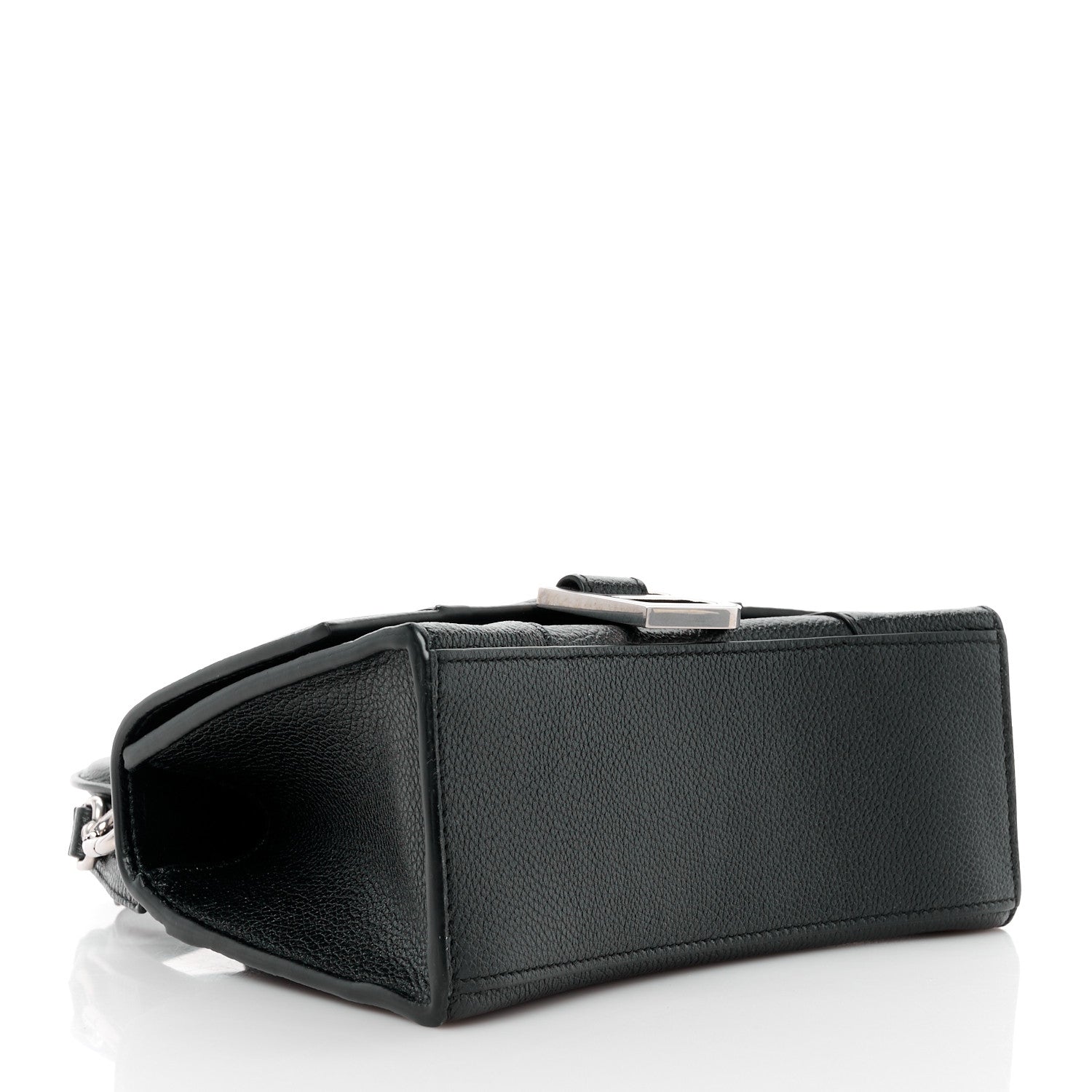 Balenciaga Grained Calfskin Hourglass Top Handle Bag XS Black 4 of 10