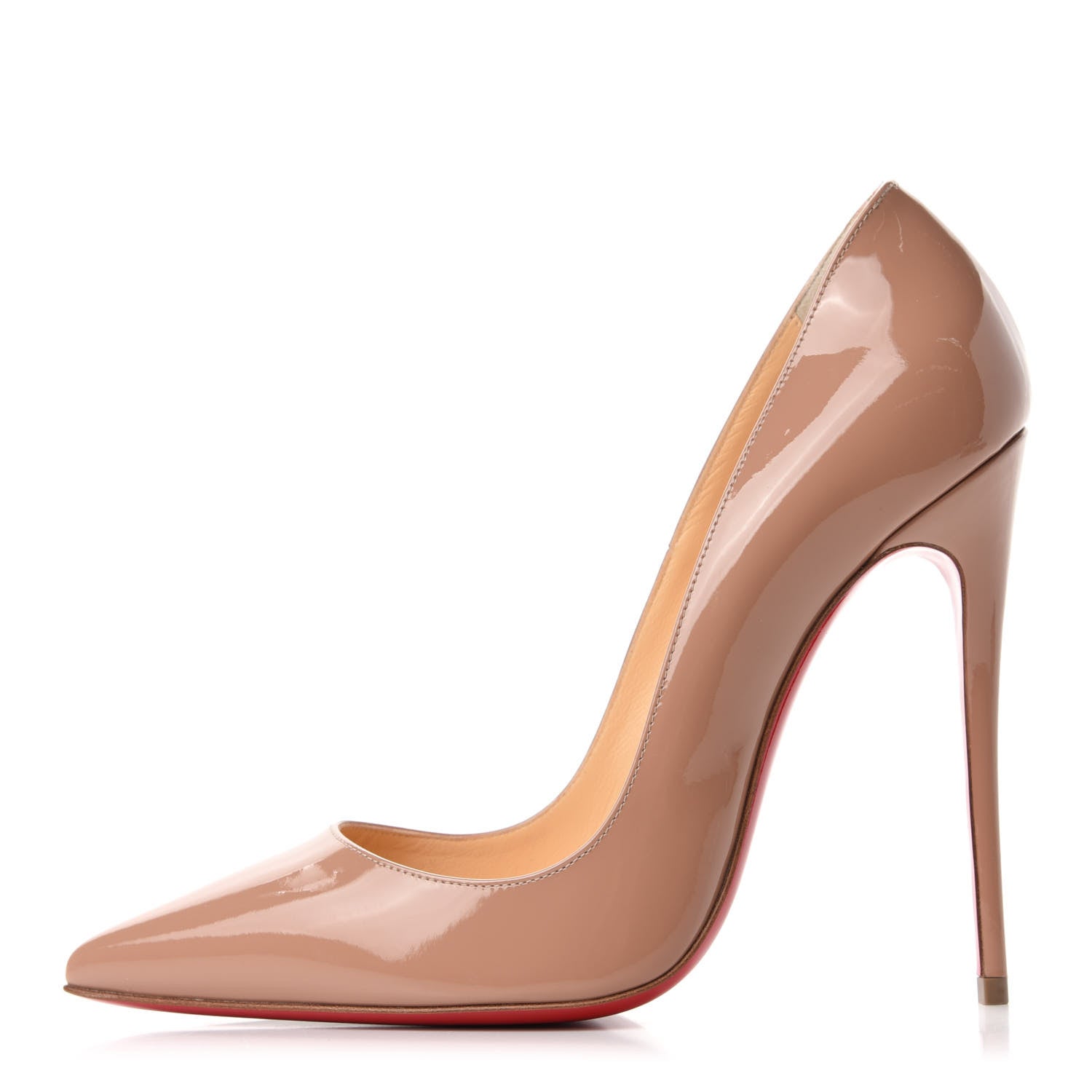 Christian Louboutin Patent So Kate 120 Pumps 39 Nude 1 of 8