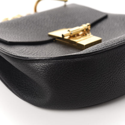 Chloe Grained Lambskin Mini Drew Shoulder Bag Black 6 of 10