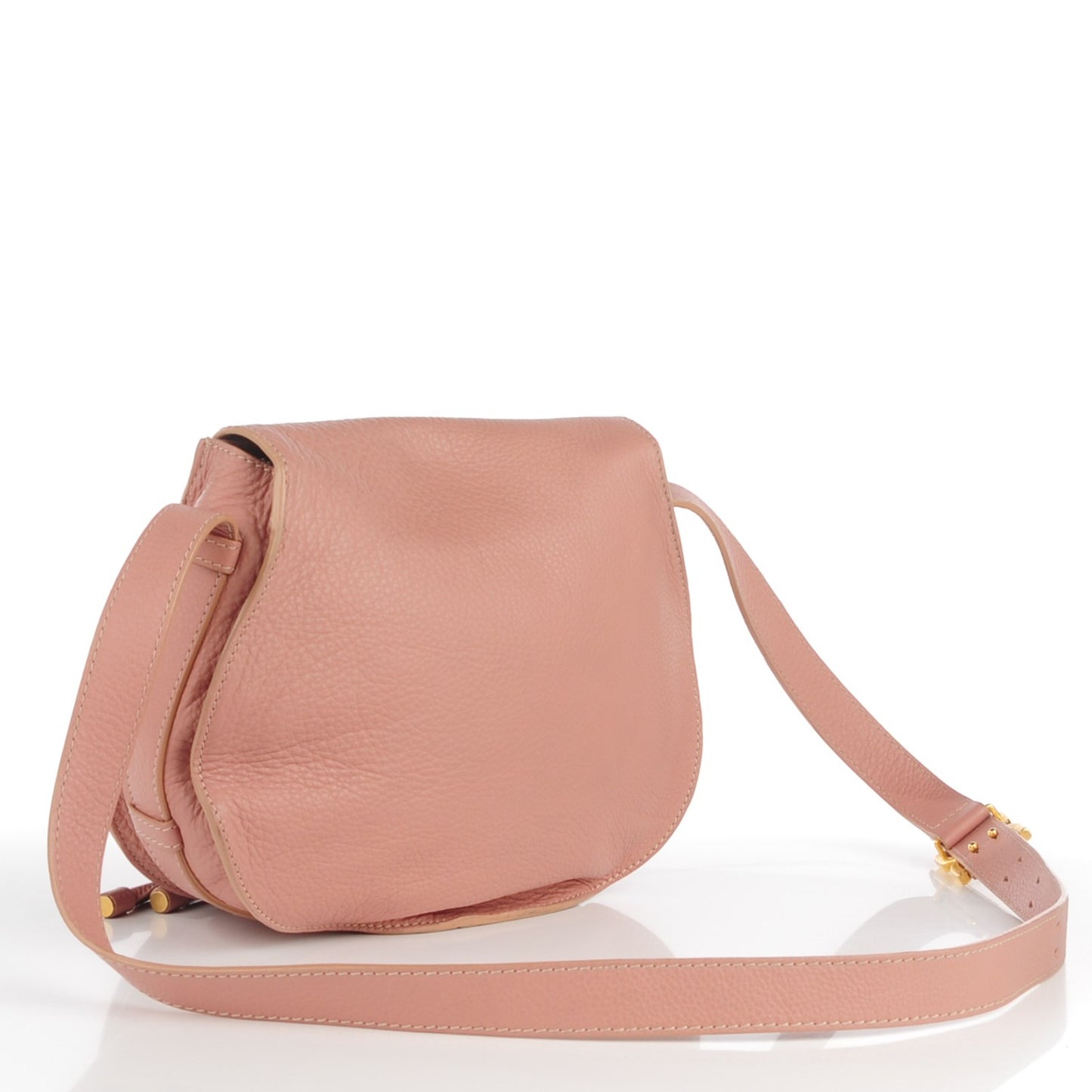 Calfskin Medium Marcie Shoulder Bag Anemone Pink