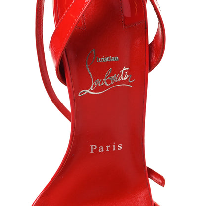 Christian Louboutin Patent Glossy Lipgloss Queen 100 Sandals 38 Ole 38 Ole 8 of 8