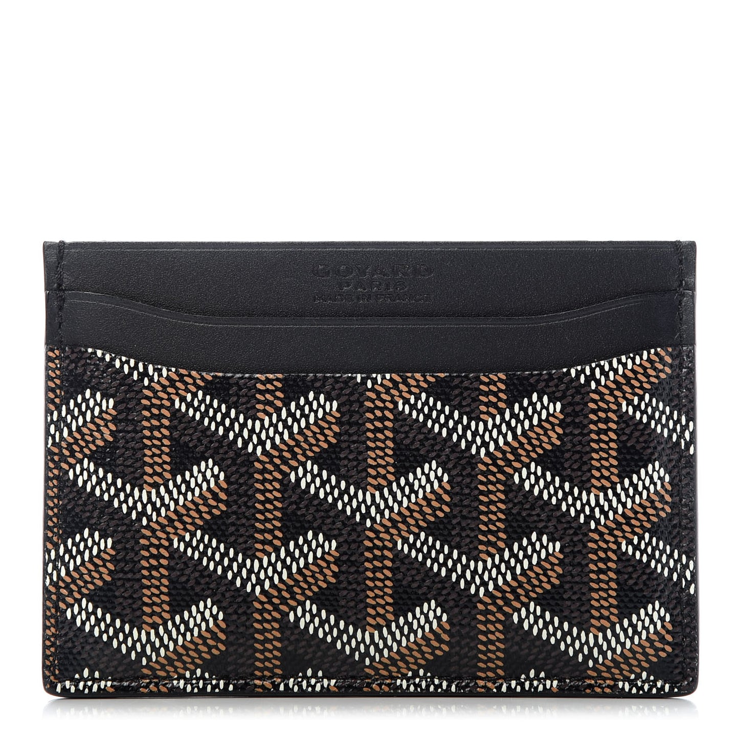 Goyardine Saint Sulpice Card Holder Black