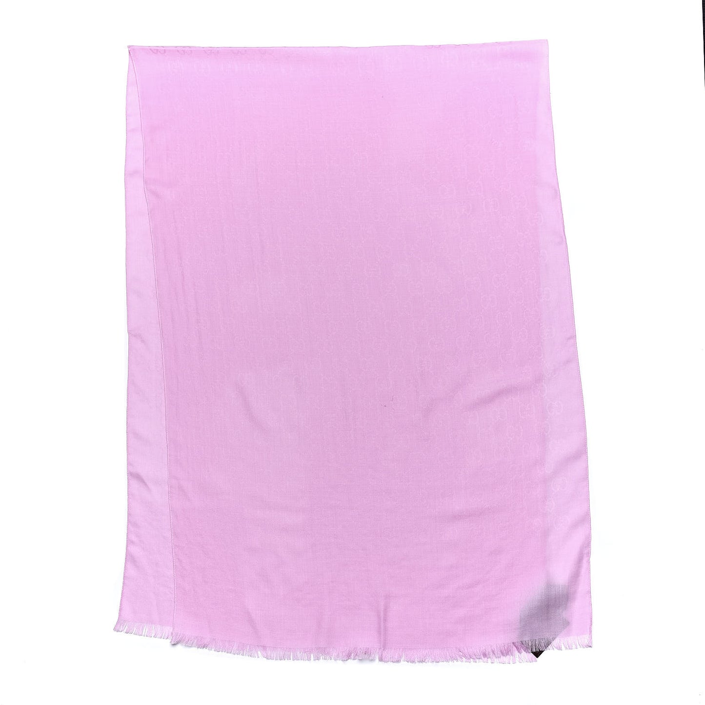 Wool Silk GG Monogram GGNat Plus Scarf Rose