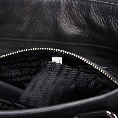 Prada Vitello Daino Shopping Tote Nero Black 9 of 10