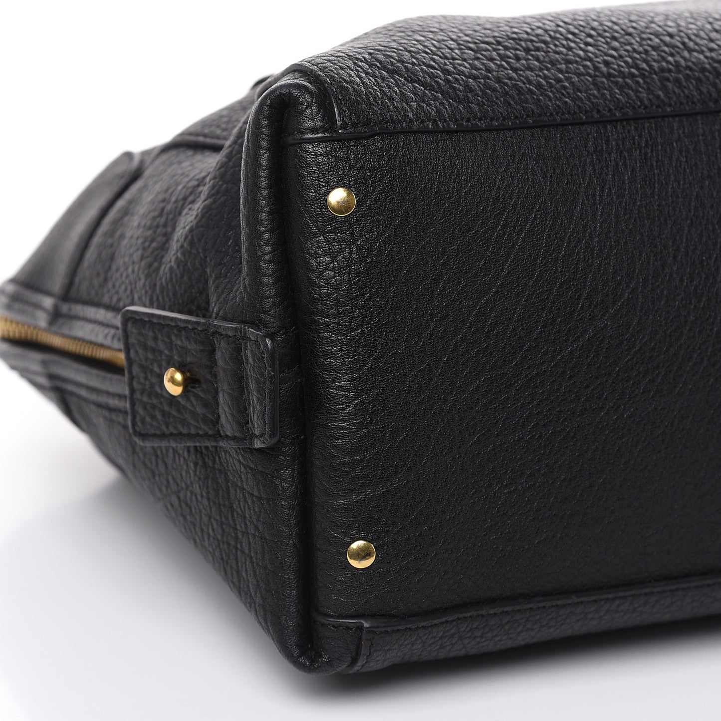 Grained Calfskin Brooke Satchel Black