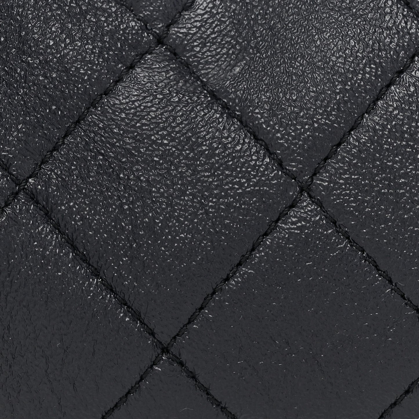 Shiny Lambskin Quilted Small Fashion Therapy Bowling Bag Navy