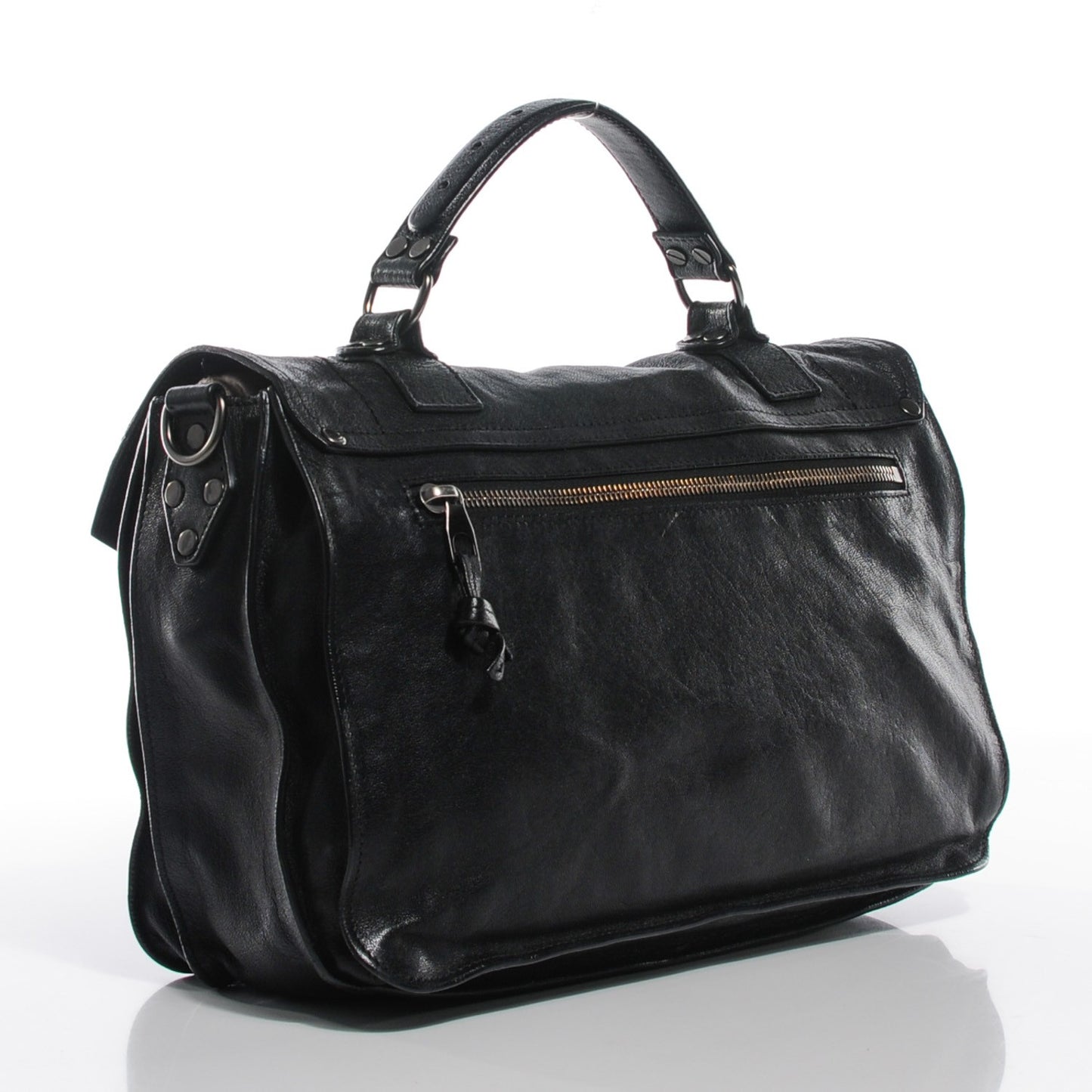 Lambskin Medium PS1 Satchel Black