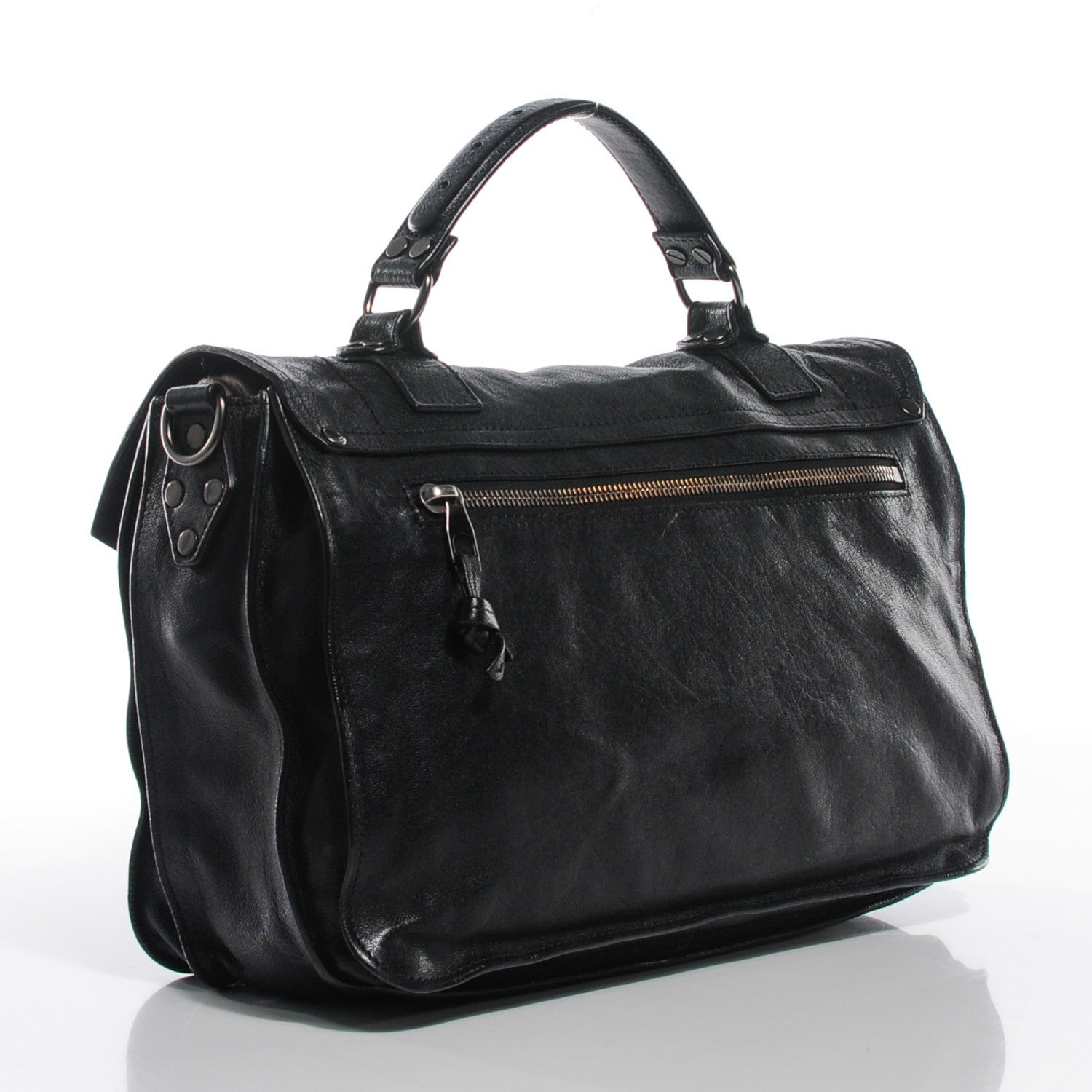 Proenza Schouler Lambskin Medium PS1 Satchel Black 12 of 25