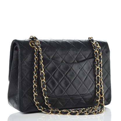 Chanel Lambskin Quilted Medium Double Flap Black 3 of 18