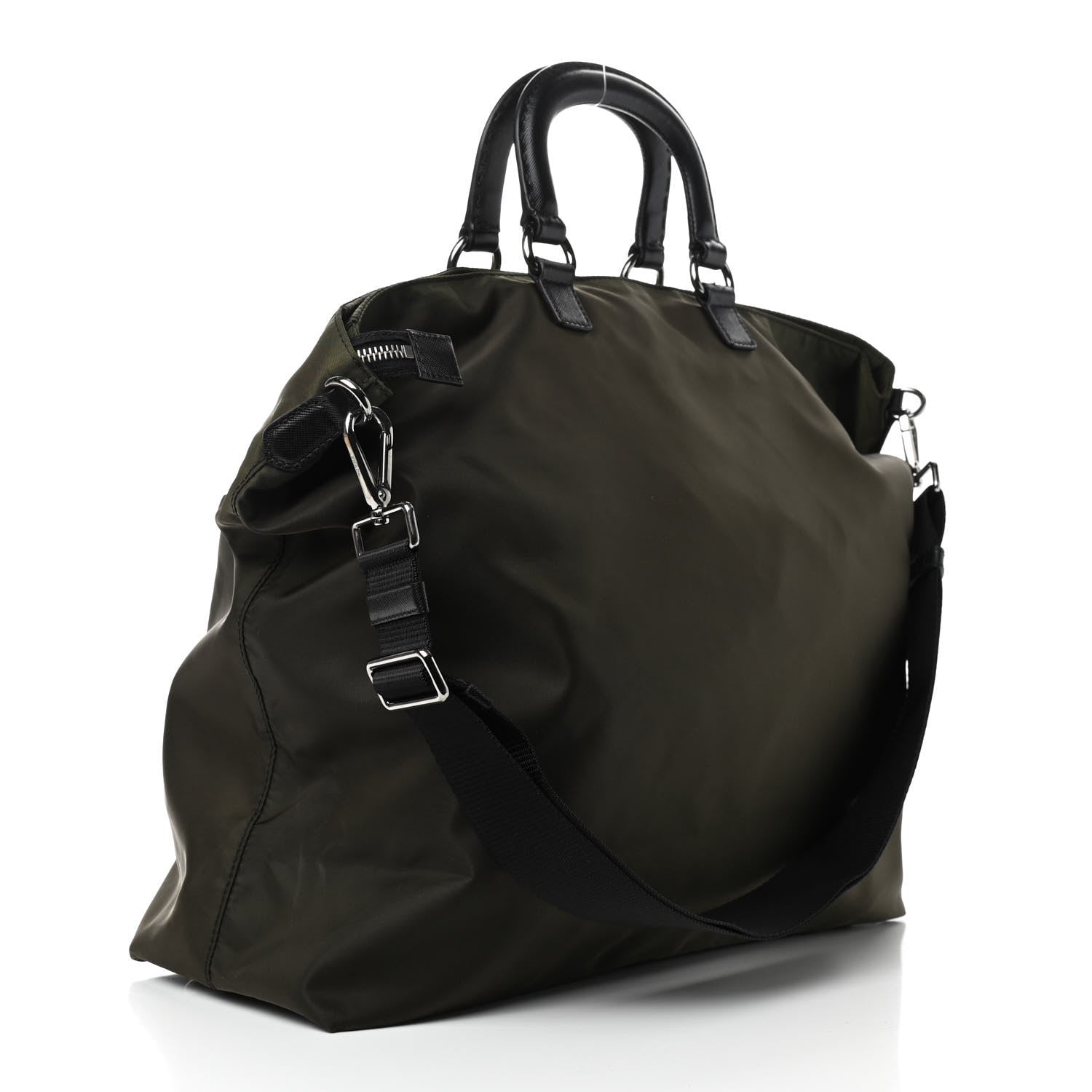 PRADA / ドラゴントートバッグ Prada Tessuto Nylon Saffiano Dragon Tote 879292 – FASHIONPHILE