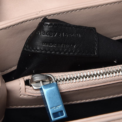 Saint Laurent Calfskin Y Quilted Monogram Medium Loulou Chain Satchel Rose Antic 8 of 9