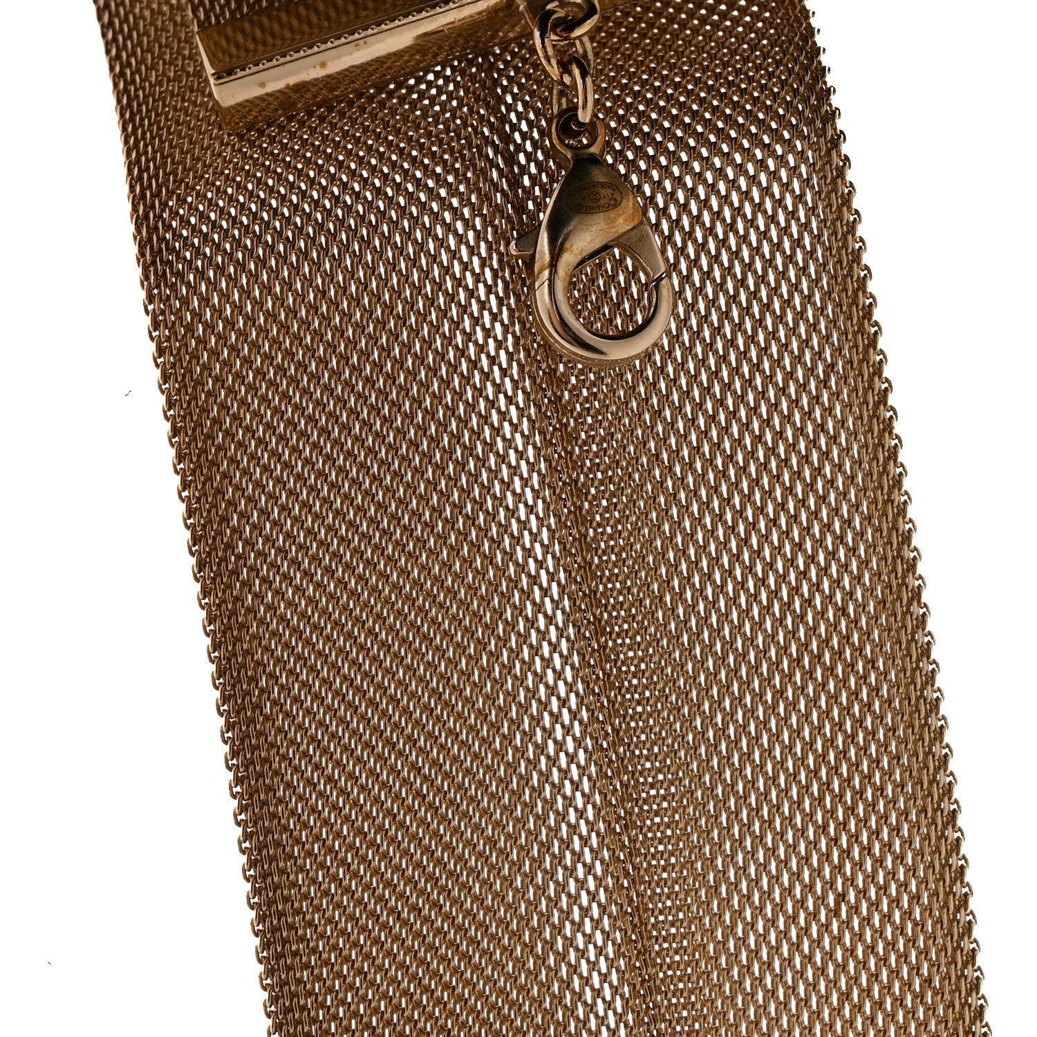 Chanel Mesh CC Choker Necklace Gold 5 of 6