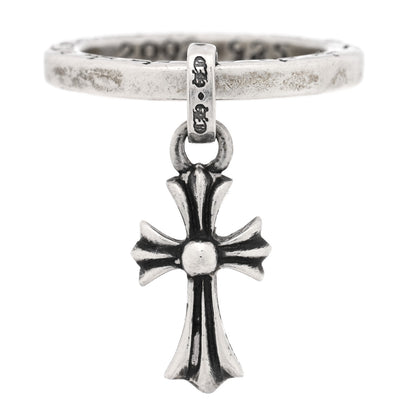 Chrome Hearts Sterling Silver Cross Charm Ring 54 7 1 of 5