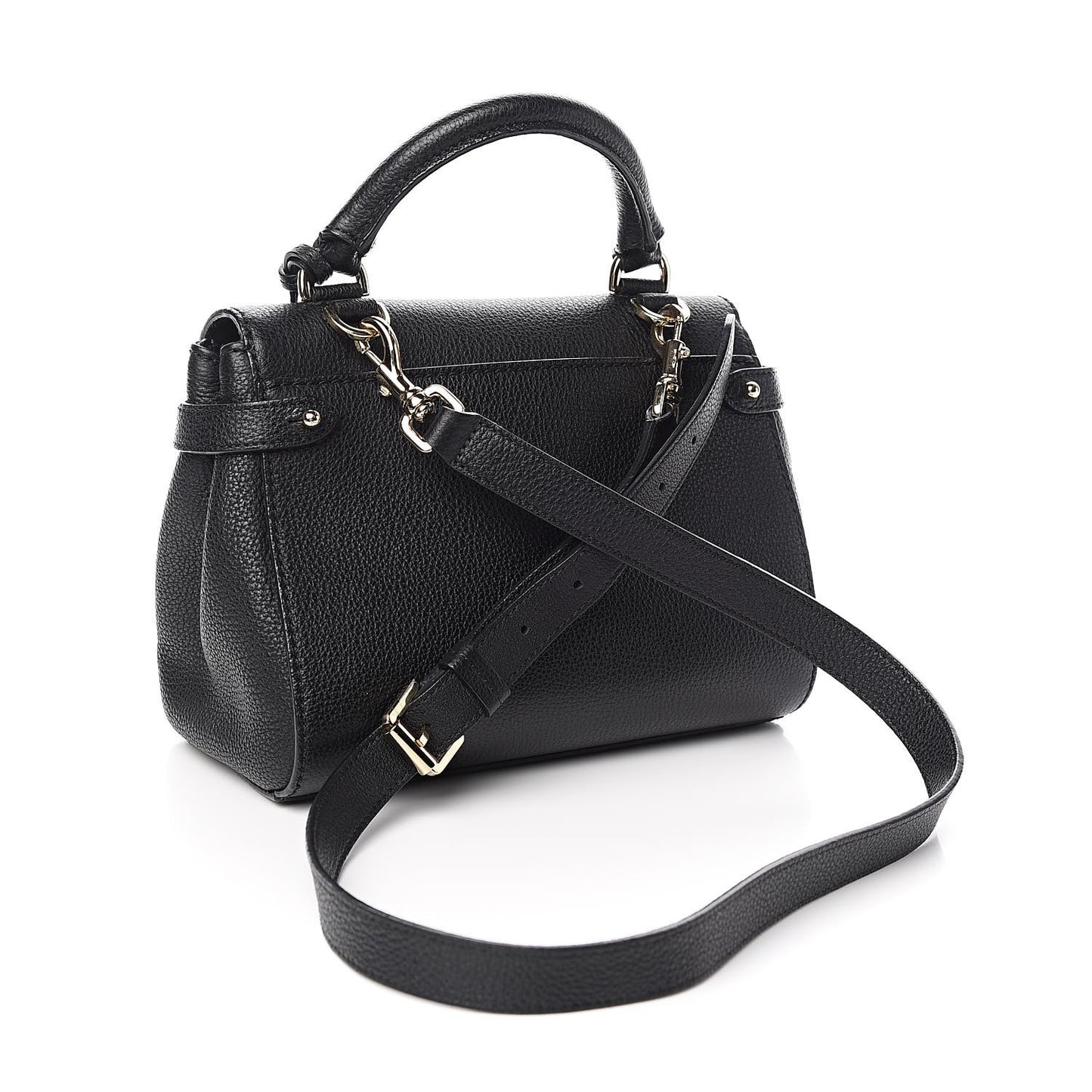 Grainy Calfskin Small Primrose Black