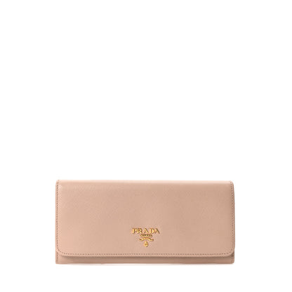 Prada Saffiano Metal Continental Flap Wallet Cammeo 1 of 9