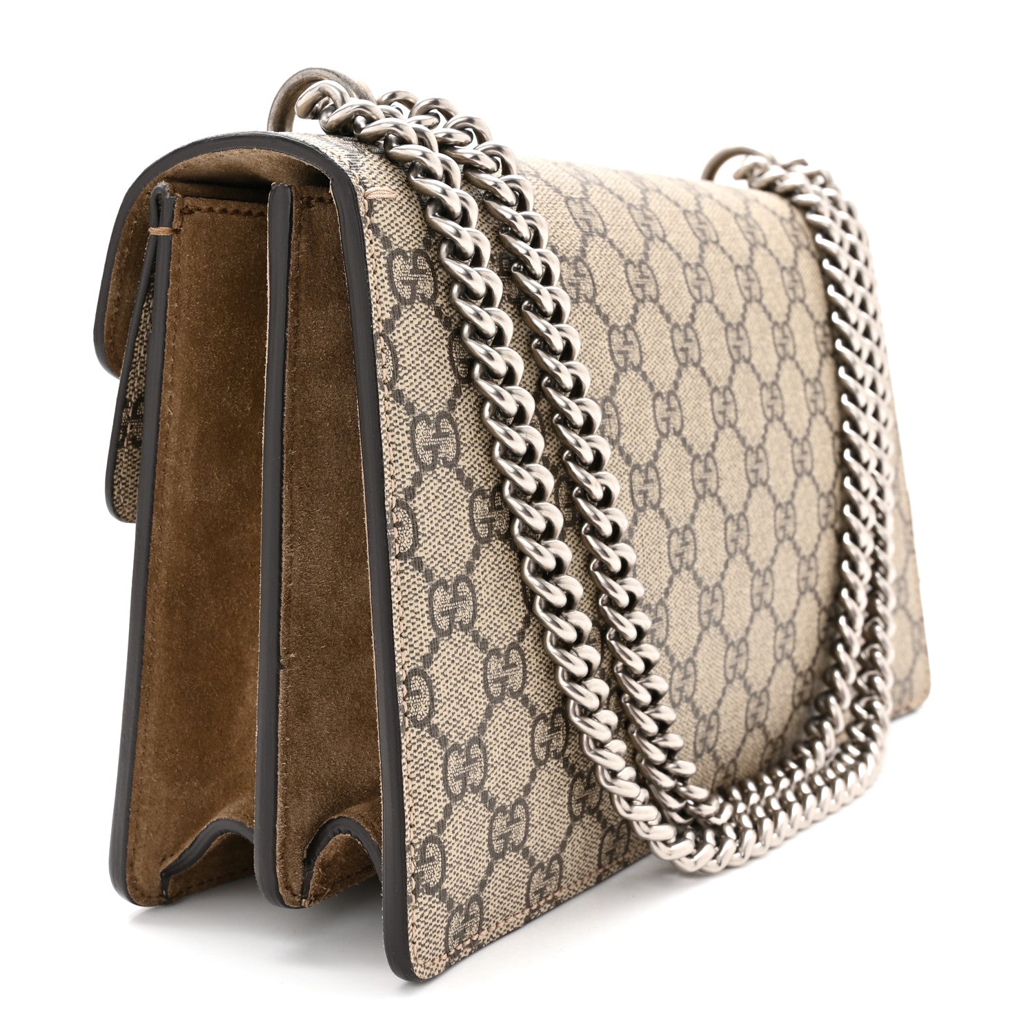 Gucci GG Supreme Monogram Small Dionysus Shoulder Bag Taupe 3 of 10