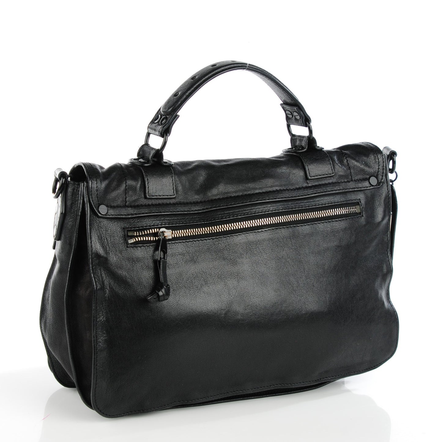 Lambskin Medium PS1 Satchel Black