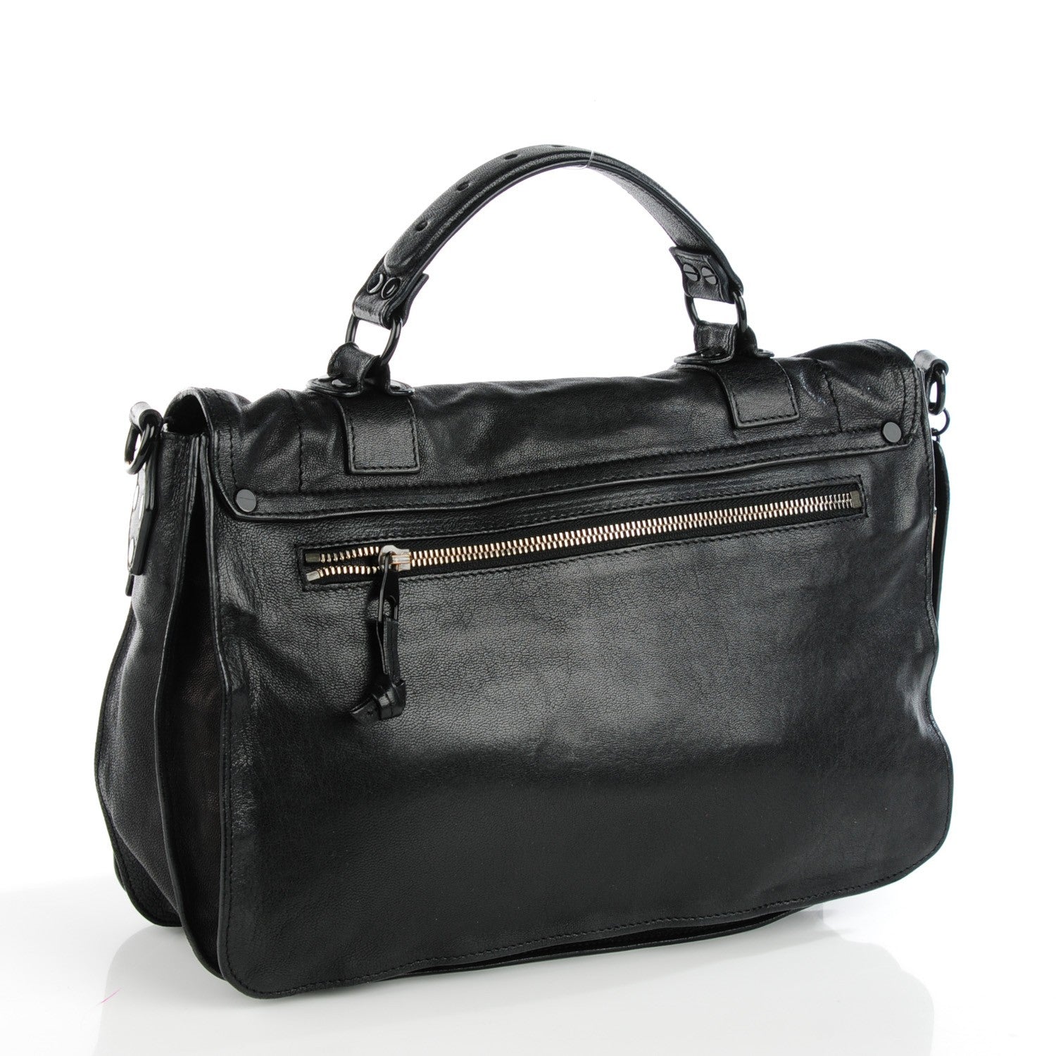 Proenza Schouler Lambskin Medium PS1 Satchel Black 3 of 8