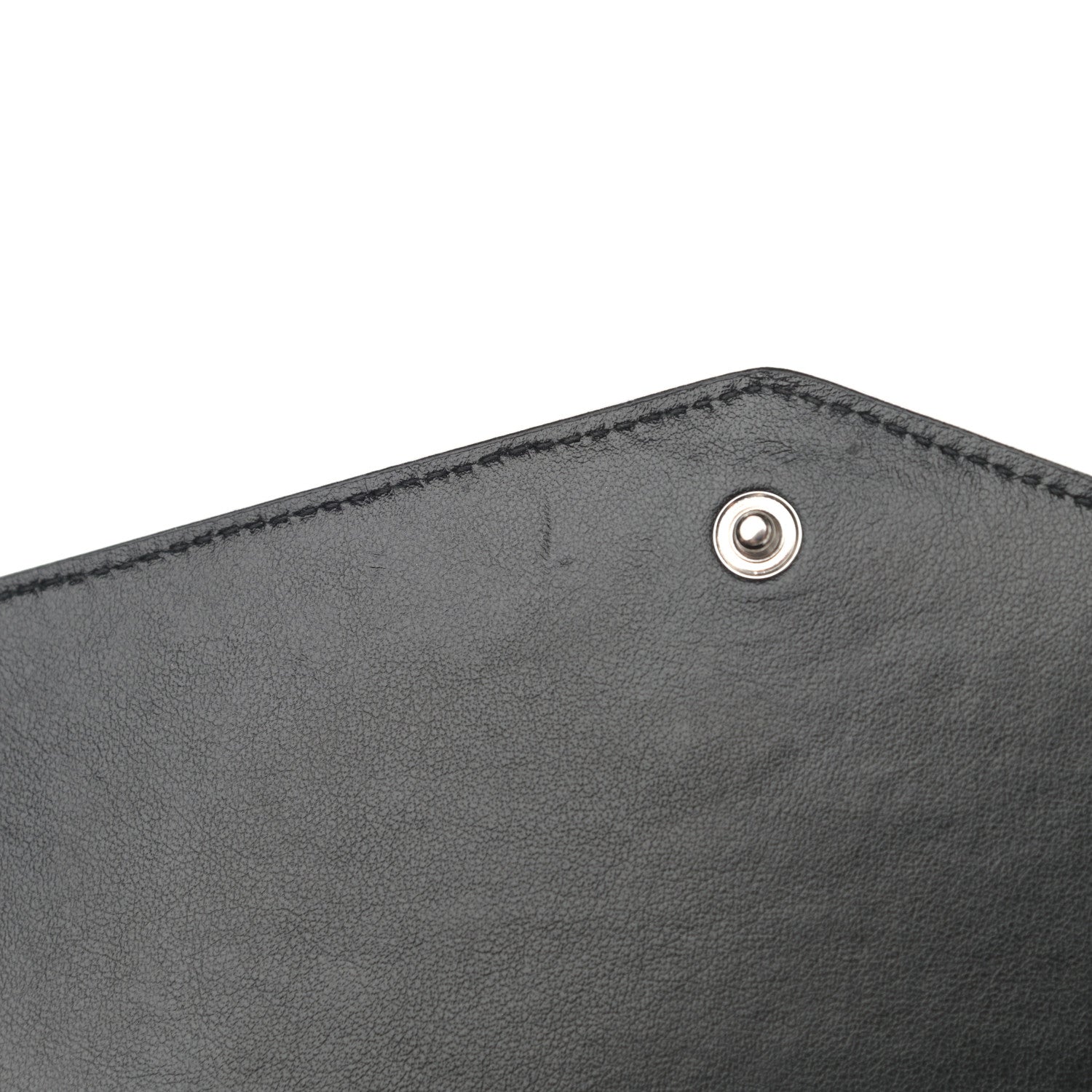 Saint Laurent Calfskin Crocodile Embossed Monogram Mini Uptown Crossbody Black 12 of 14