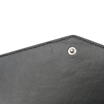 Saint Laurent Calfskin Crocodile Embossed Monogram Mini Uptown Crossbody Black 12 of 14