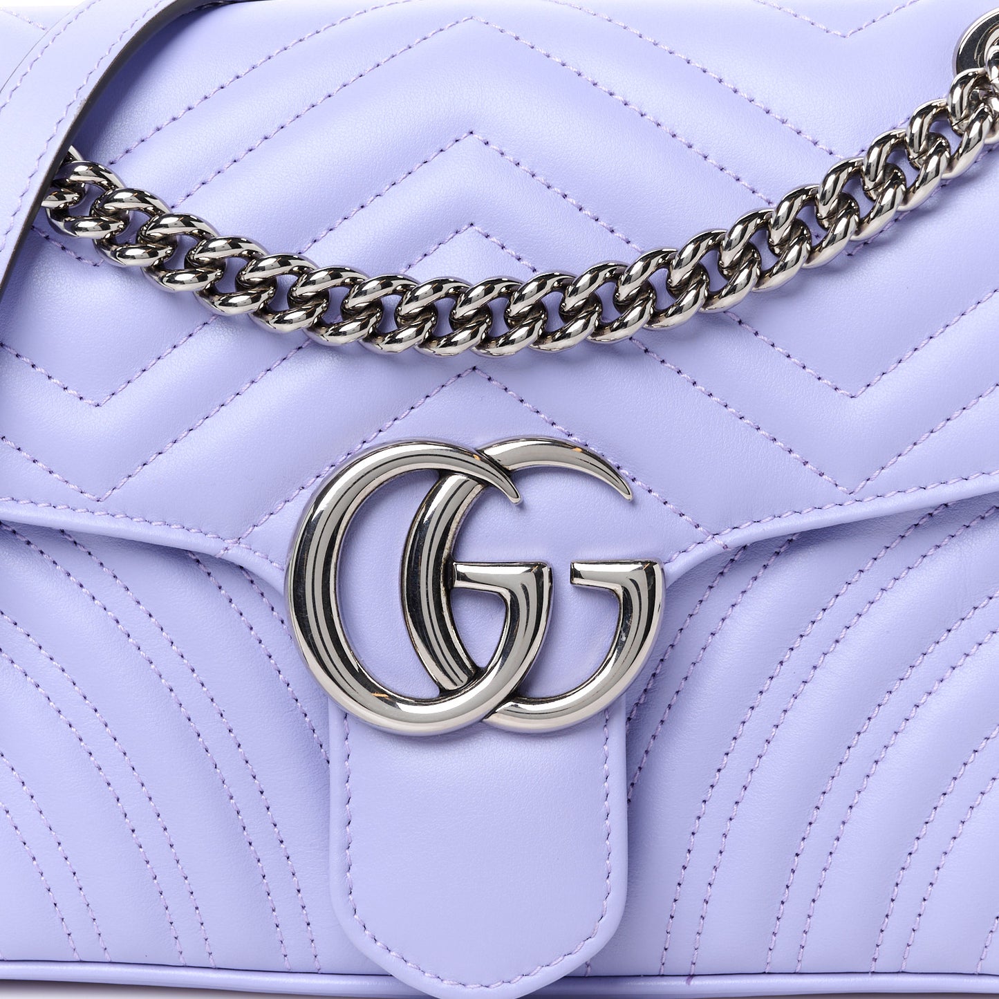 Calfskin Matelasse Small GG Marmont Shoulder Bag Lapis