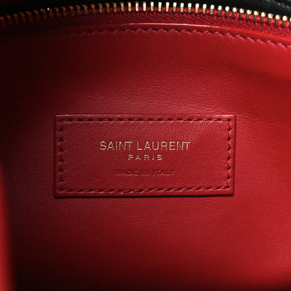 Saint Laurent Grained Calfskin Small Le 5 A 7 Soft Hobo Rouge Legion 5 of 9