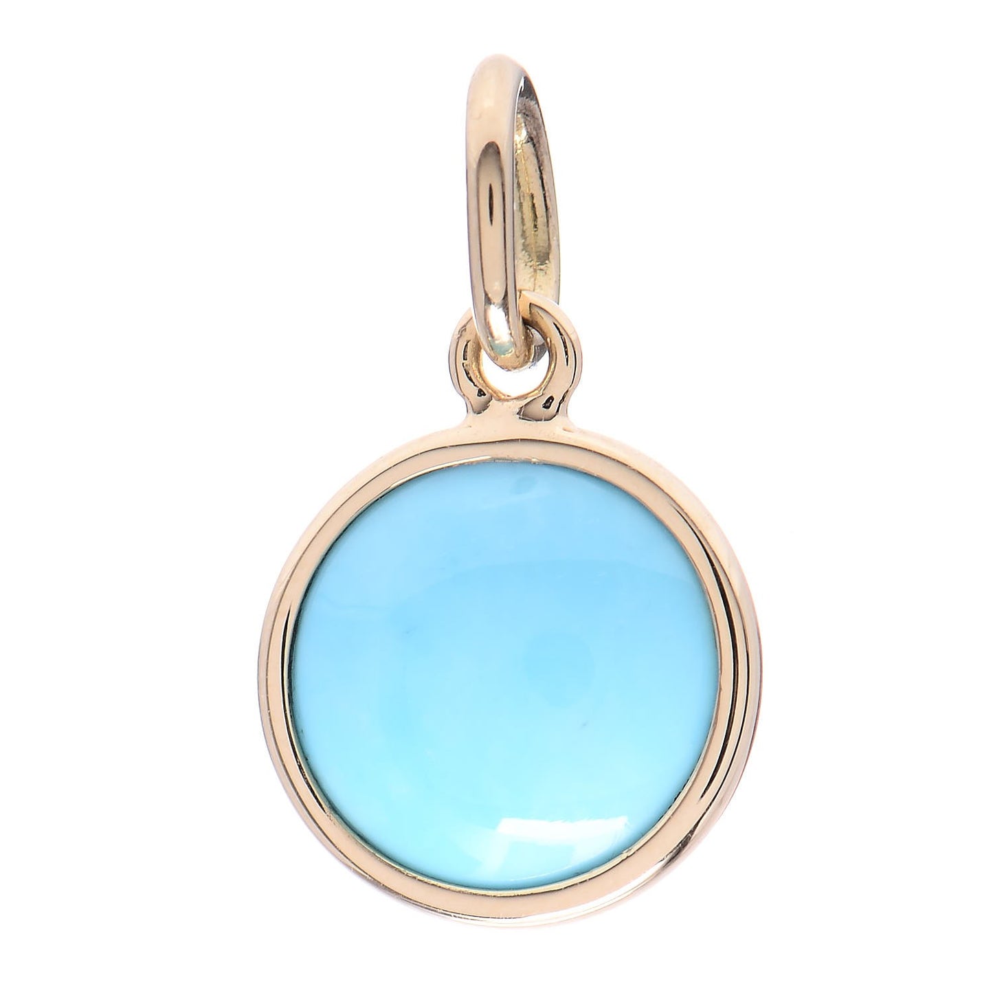 18K Yellow Gold Turquoise Paloma Picasso Dot Charm
