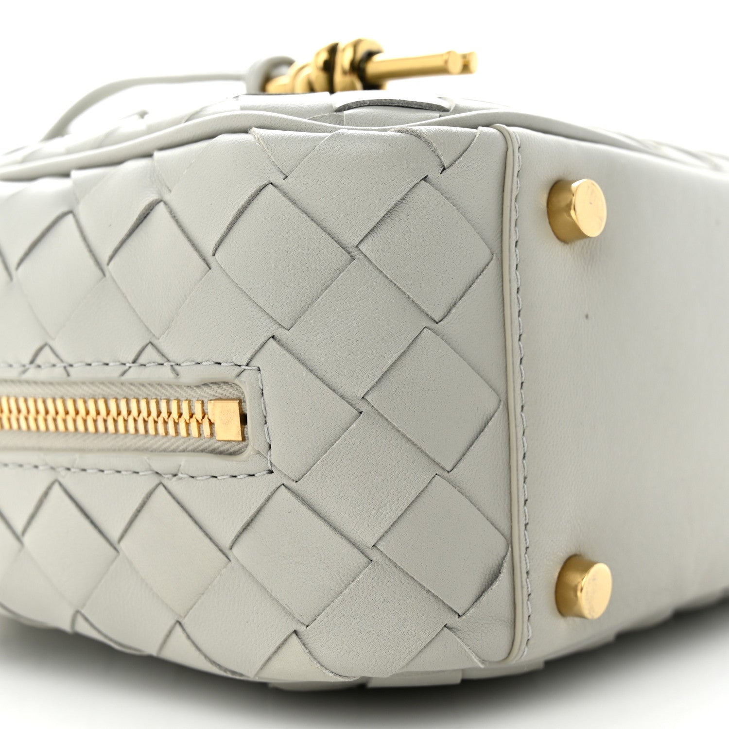 Bottega Veneta Lambskin Intrecciato Small Getaway Agate Grey 9 of 11