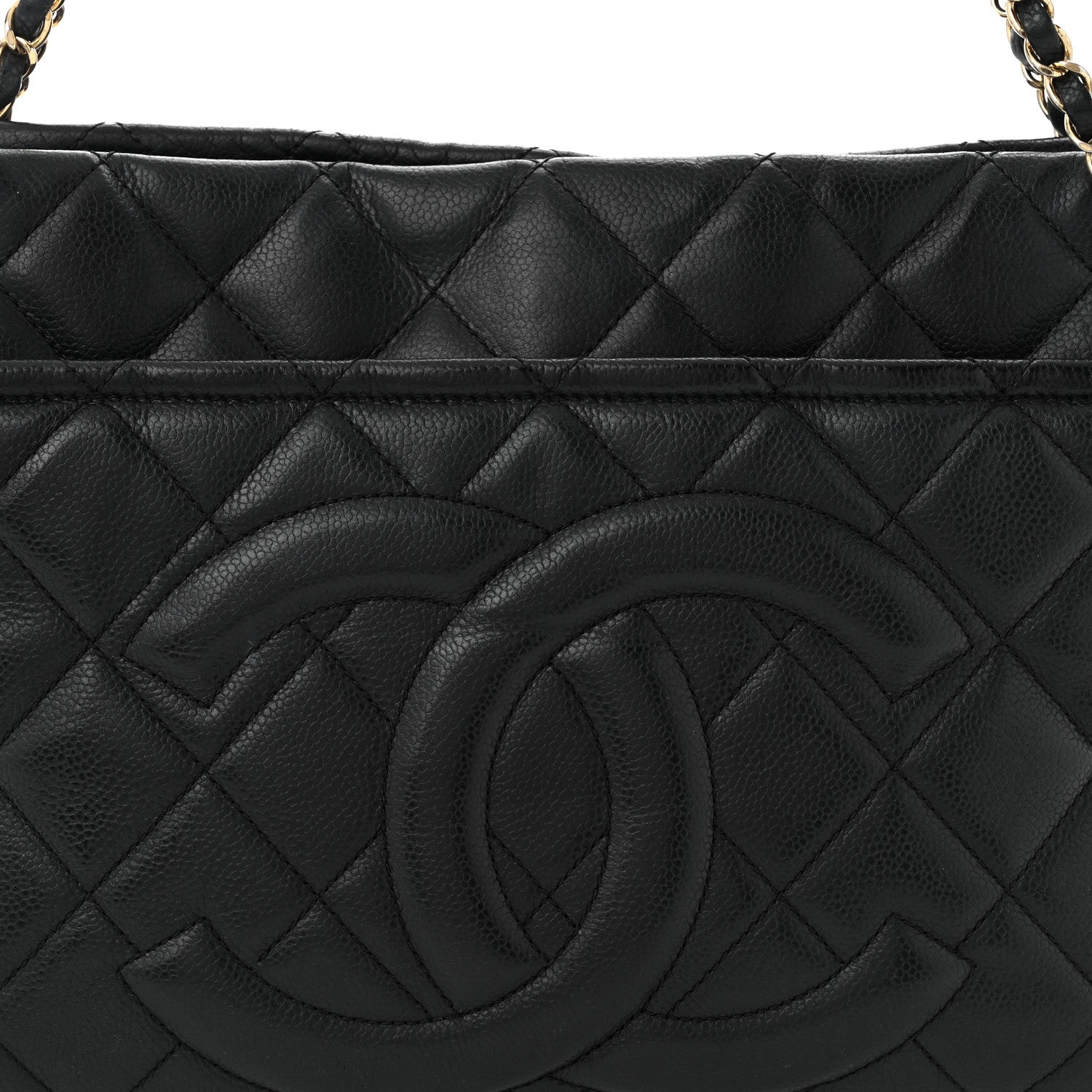Chanel Caviar Quilted Timeless CC Soft Tote Black 8 of 10