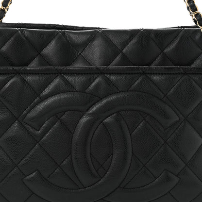 Chanel Caviar Quilted Timeless CC Soft Tote Black 8 of 10