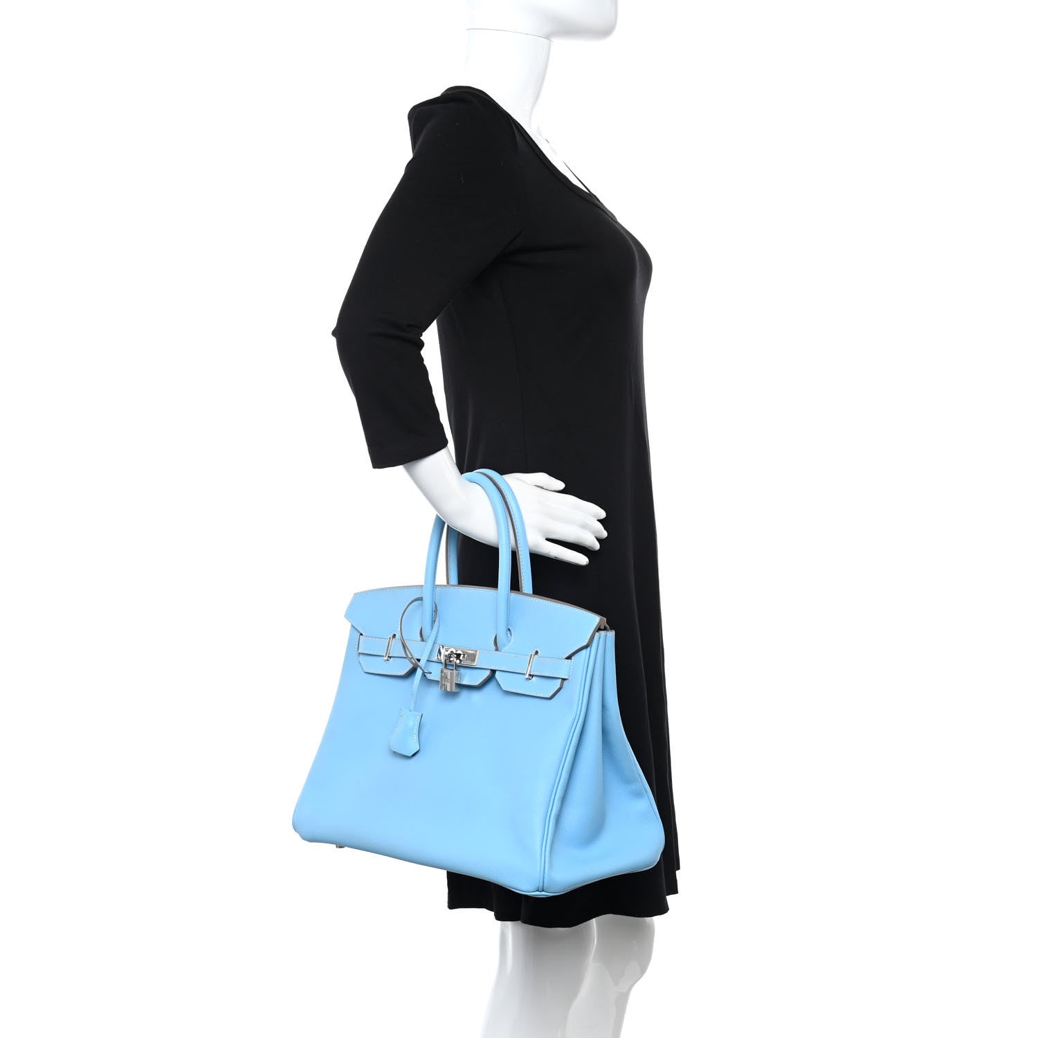 Hermes Epsom Candy Birkin 35 Celeste Mykonos 2 of 14