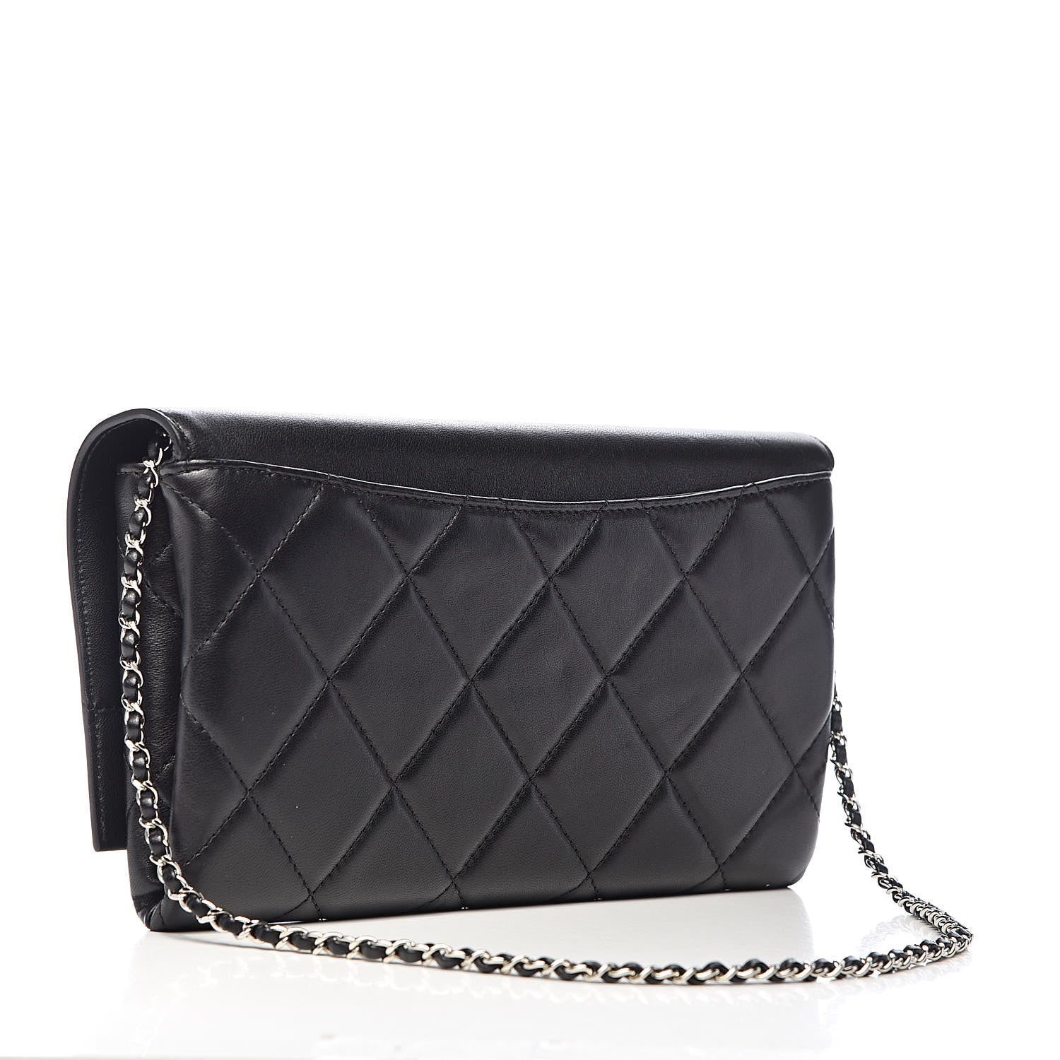 Chanel Lambskin Crystal Evening Clutch Black 3 of 18
