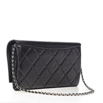 Chanel Lambskin Crystal Evening Clutch Black 3 of 18