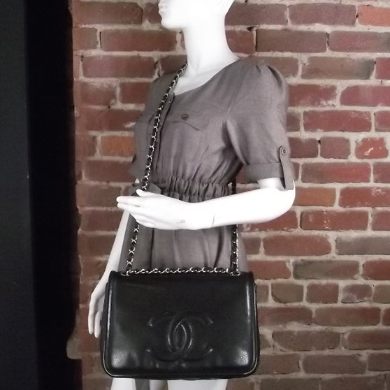 Caviar Timeless Flap Bag Black