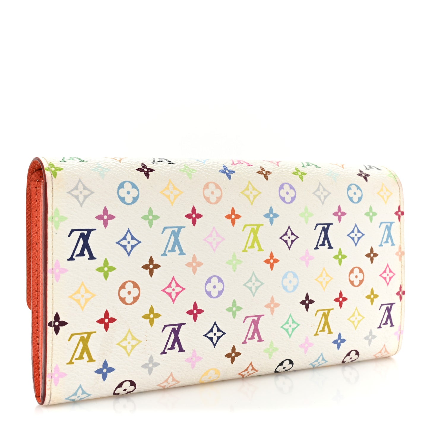 Monogram Multicolor Sarah Wallet White