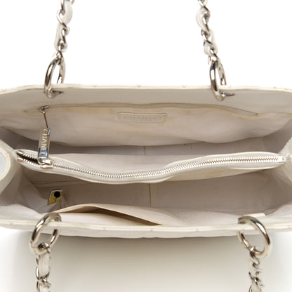 Chanel Caviar Quilted Grand Shopping Tote GST White 4 of 23
