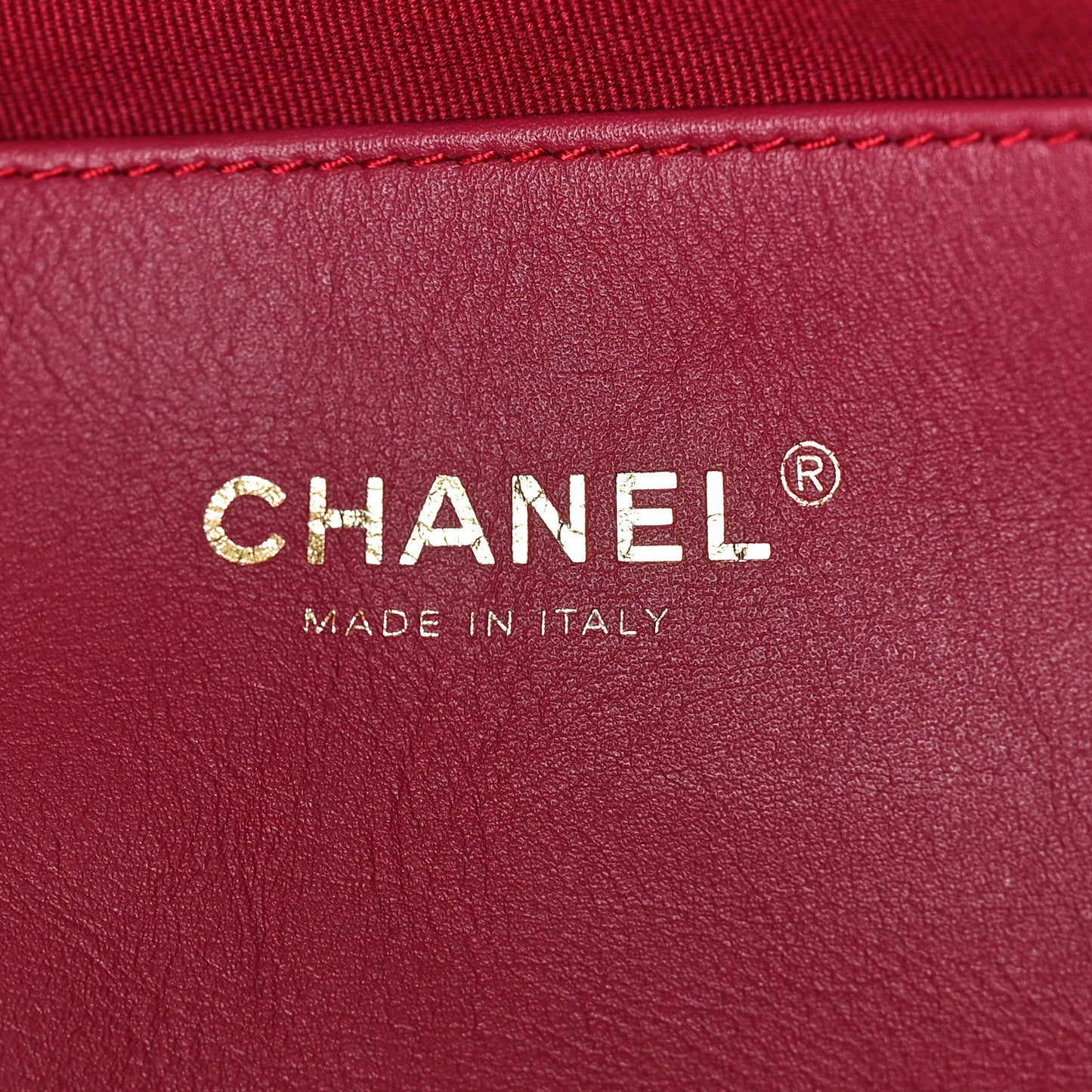 Calfskin Quilted Pocket Shopping Tote Black