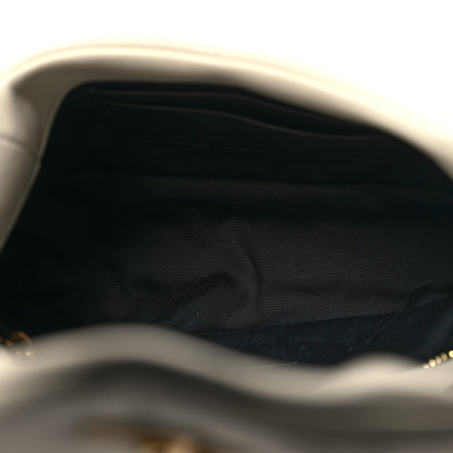 Lambskin Quilted Toy Loulou Puffer Monogram Chain Satchel Crema Soft