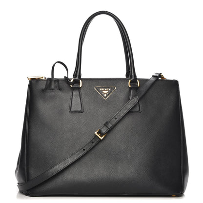 Prada Saffiano Large Galleria Double Zip Tote Black 1 of 8