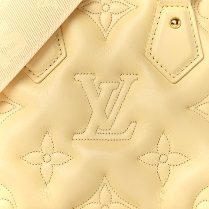 Louis Vuitton Calfskin Bubblegram Alma BB Banana 7 of 12