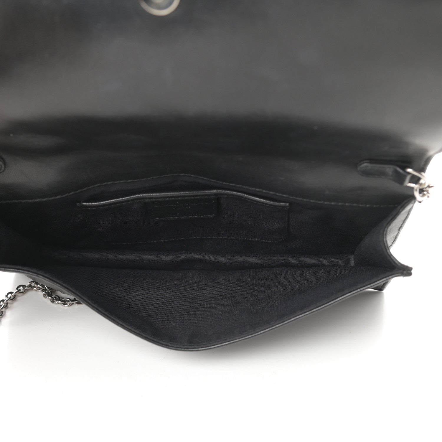 Christian Dior Lambskin Cannage Lady Dior Convertible Clutch Black 5 of 14