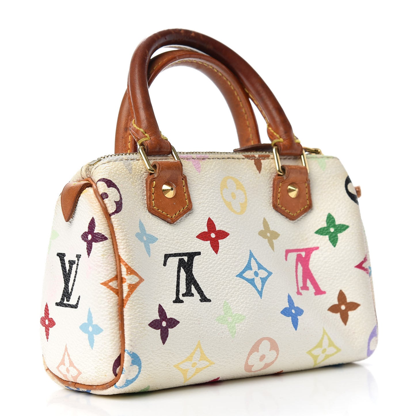 Monogram Multicolor Mini Sac HL Speedy White