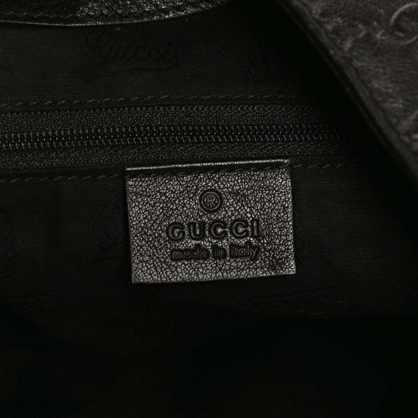 Guccissima Large New Ladies Web Hobo Black